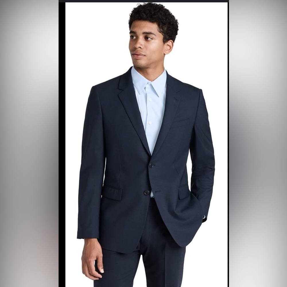 Theory Wellar HC New Tailor Wool Stretch Blazer Black , size 36Regular